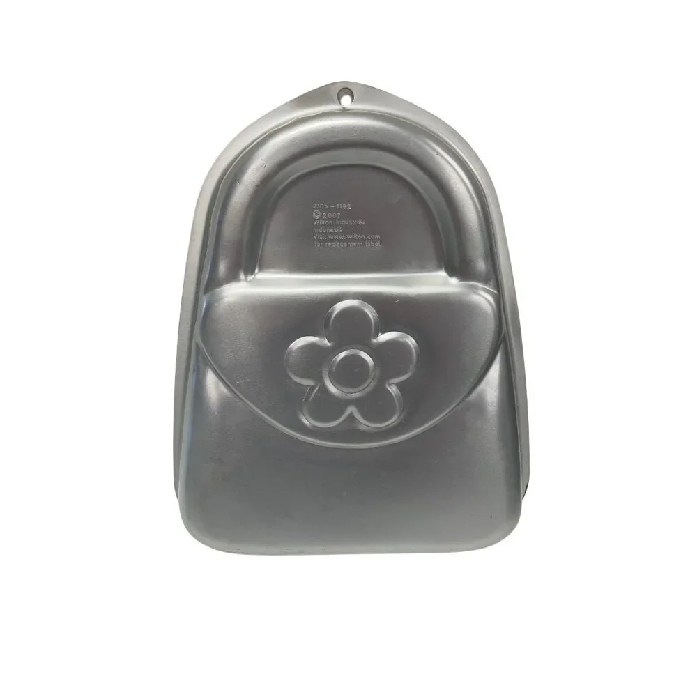 Wilton 2007 Flower Purse Cake Pan Aluminum Bakeware Mold